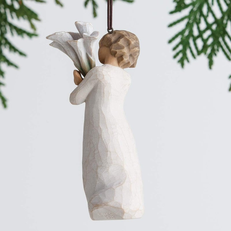 Willow Tree Beautiful Wishes Ornament, Sculpted Hand-Painted Figure - Image 3